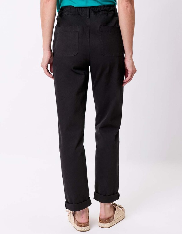 Pantalon ajust&eacute; coton stretch imprim&eacute; La Fianc&eacute;e