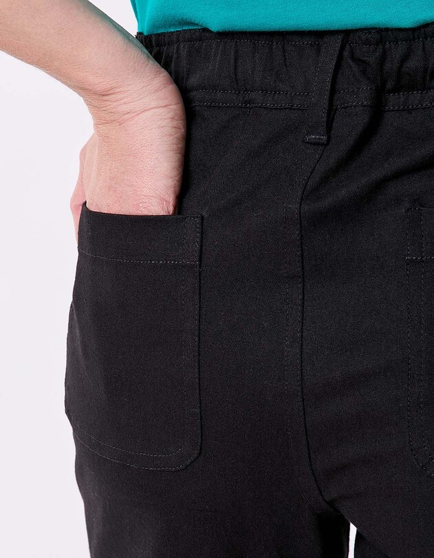 Pantalon ajust&eacute; coton stretch imprim&eacute; La Fianc&eacute;e