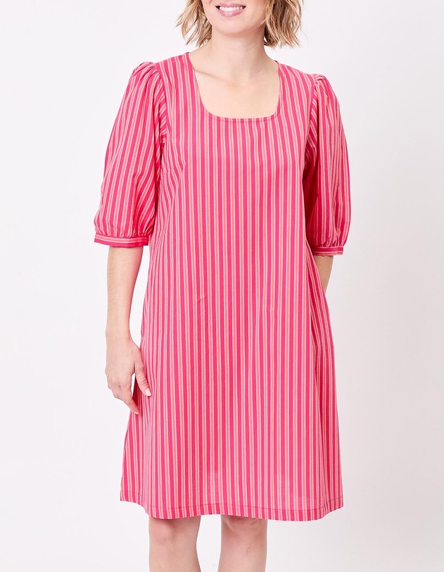 Robe rayures coton bio imprim&eacute; La Fianc&eacute;e
