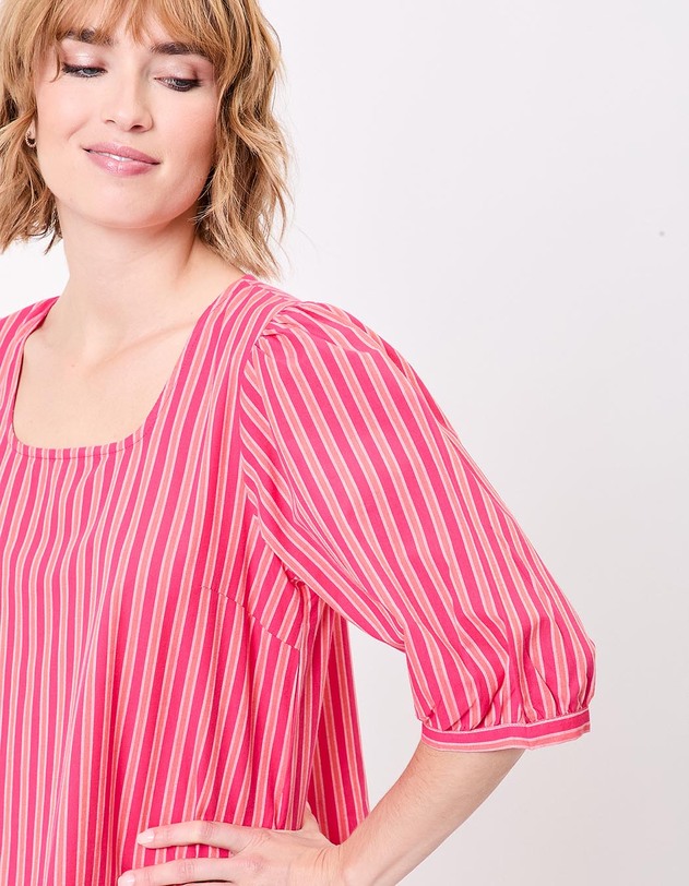 Robe rayures coton bio imprim&eacute; La Fianc&eacute;e
