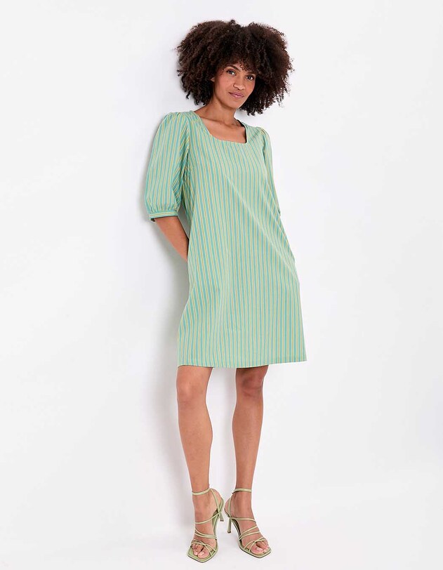 Robe rayures coton bio imprim&eacute; La Fianc&eacute;e