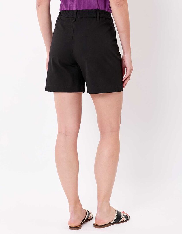 Short coton &eacute;lasthanne uni imprim&eacute; La Fianc&eacute;e