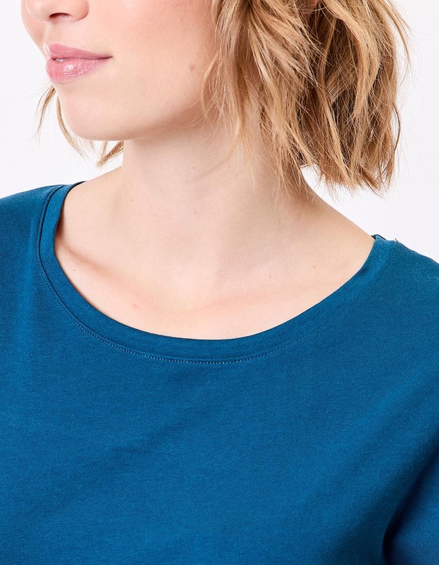 T-shirt coton bio dentelle imprim&eacute; La Fianc&eacute;e