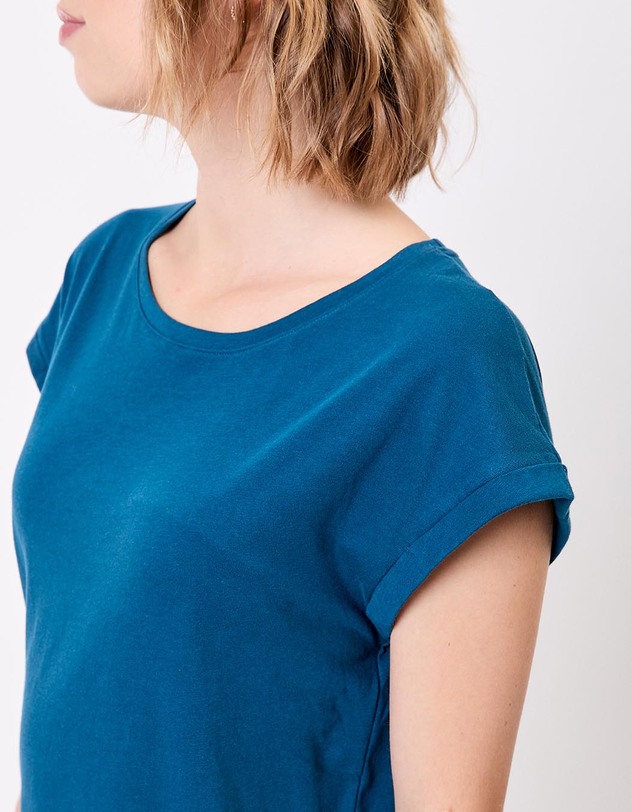 T-shirt coton bio dentelle imprim&eacute; La Fianc&eacute;e