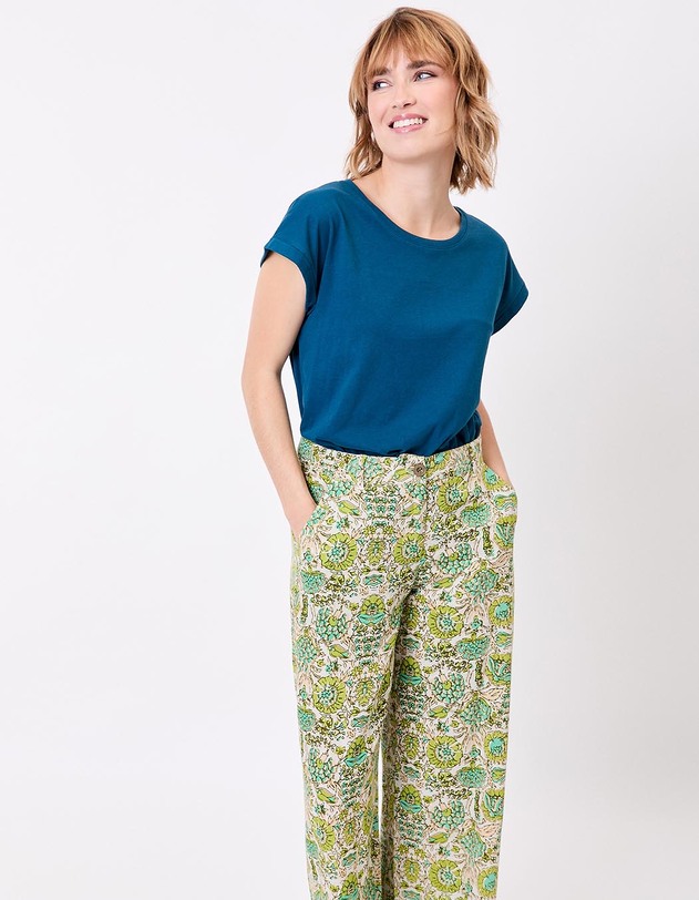 T-shirt coton bio dentelle imprim&eacute; La Fianc&eacute;e