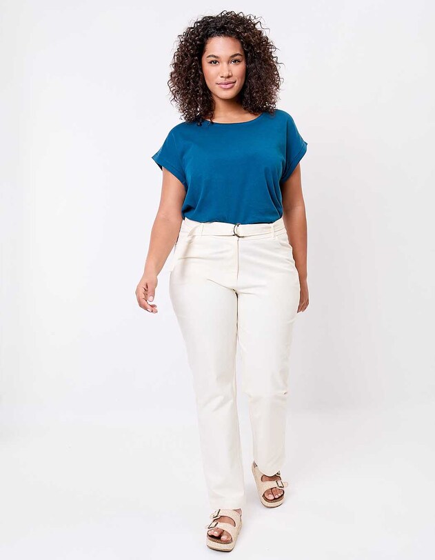 T-shirt coton bio dentelle imprim&eacute; La Fianc&eacute;e