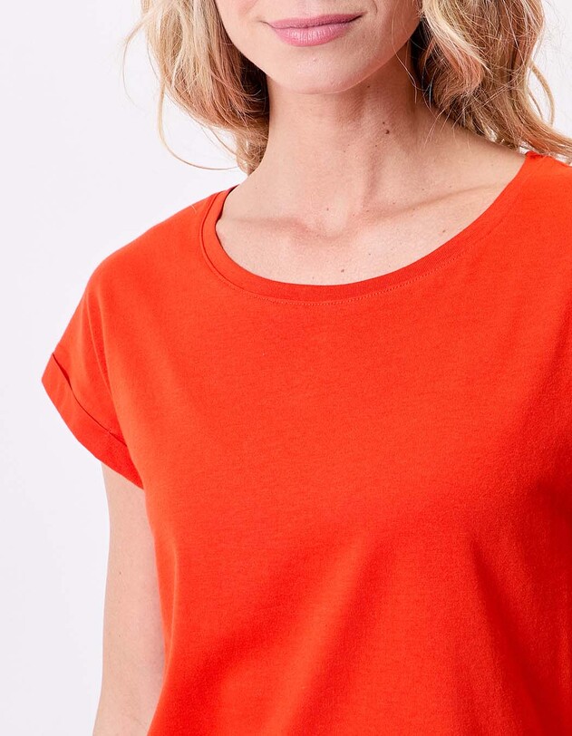 T-shirt coton bio dentelle imprimé La Fiancée