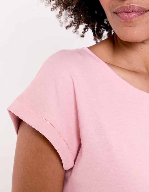 T-shirt coton bio dentelle imprim&eacute; La Fianc&eacute;e