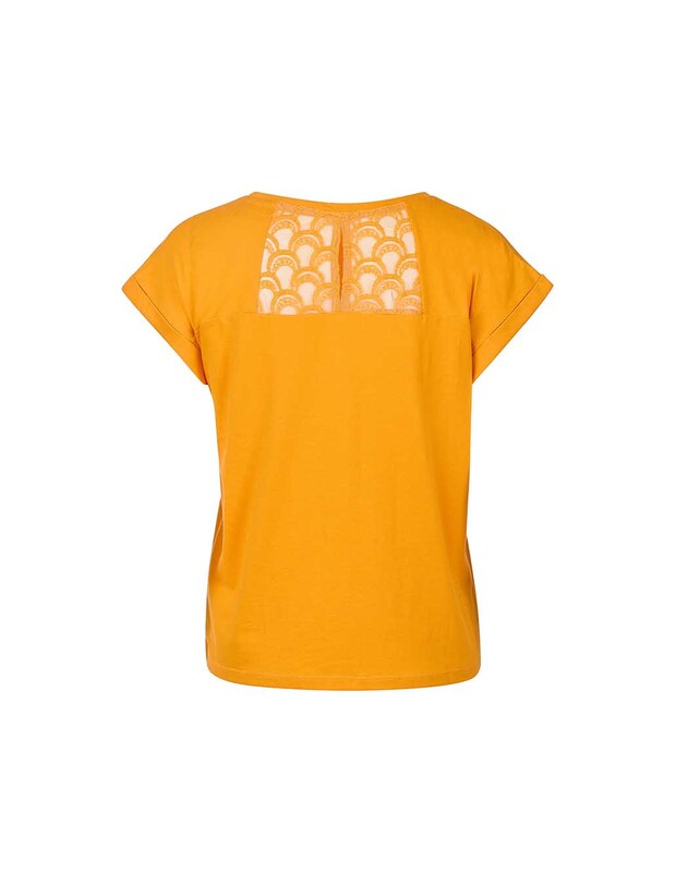T-shirt coton bio dentelle imprim&eacute; La Fianc&eacute;e