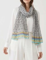 Foulard voile de coton bio imprimé La Fiancée