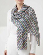 Foulard voile de coton bio imprimé La Fiancée