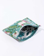 Petite pochette matelassée en coton imprimé La Fiancée