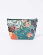 Grande pochette coton zippée imprimé La Fiancée