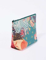 Grande pochette coton zippée imprimé La Fiancée