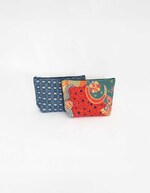 Petite pochette coton zippée imprimé La Fiancée