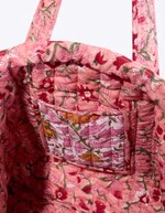 Sac cabas matelassé zippé imprimé La Fiancée
