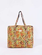 Sac cabas matelassé zippé imprimé La Fiancée