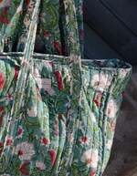 Sac cabas matelassé zippé imprimé La Fiancée