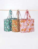 Sac cabas matelassé zippé imprimé La Fiancée