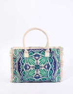 Grand sac cabas imprimé en coton imprimé La Fiancée