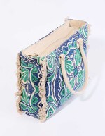 Grand sac cabas imprimé en coton imprimé La Fiancée
