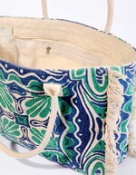 Grand sac cabas imprimé en coton imprimé La Fiancée