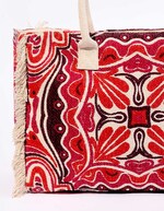 Grand sac cabas imprimé en coton imprimé La Fiancée