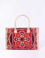 Grand sac cabas imprimé en coton imprimé La Fiancée