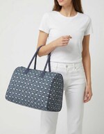 Grand sac week-end coton zippé imprimé La Fiancée
