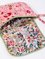 Petit sac besace matelassé coton imprimé La Fiancée