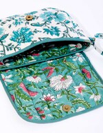 Petit sac besace matelassé coton imprimé La Fiancée