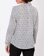 Chemise droite voile de coton bio imprimé La Fiancée