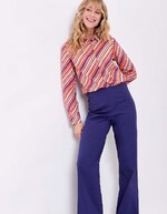 Chemise droite voile de coton bio imprimé La Fiancée