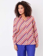 Chemise droite voile de coton bio imprimé La Fiancée