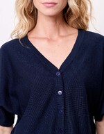 Gilet court en maille uni imprimé La Fiancée