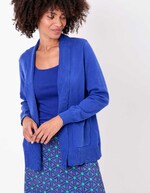 Gilet long col châle uni imprimé La Fiancée
