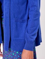 Gilet long col châle uni imprimé La Fiancée