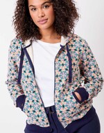 Sweat femme à capuche coton bio imprimé La Fiancée