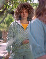 Sweat femme à capuche coton bio imprimé La Fiancée
