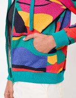 Sweat femme à capuche coton bio imprimé La Fiancée