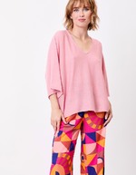 Pull uni en maille fine et légère imprimé La Fiancée