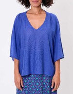 Pull uni en maille fine et légère imprimé La Fiancée