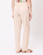 Pantalon coton bio droit avec poches imprimé La Fiancée