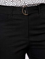 Pantalon ajust&eacute; coton stretch ceintur&eacute; imprim&eacute; La Fianc&eacute;e