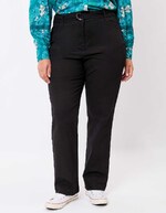 Pantalon ajust&eacute; coton stretch ceintur&eacute; imprim&eacute; La Fianc&eacute;e