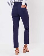 Pantalon ajusté coton stretch ceinturé imprimé La Fiancée