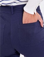 Pantalon ajusté coton stretch ceinturé imprimé La Fiancée