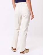 Pantalon ajusté coton stretch ceinturé imprimé La Fiancée