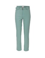 Pantalon ajusté coton stretch ceinturé imprimé La Fiancée