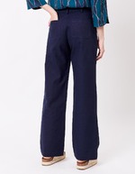 Pantalon droit coton bio épais imprimé La Fiancée